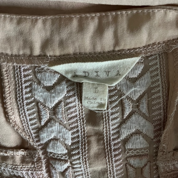 Adiva Pink Embroidered Three Quarter Sleeve Blouse - Picture 3 of 3